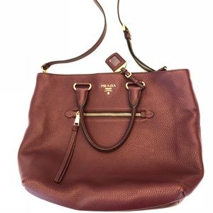 Authentic Prada Vitelli Daino Large Tote